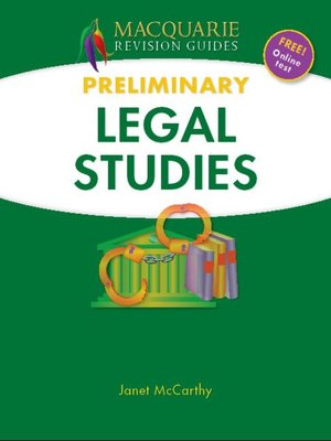 cover image of Macquarie Guide - Preliminary Legal Studies